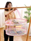 The creative home three-layer windproof drying basket is foldable Application Scenario